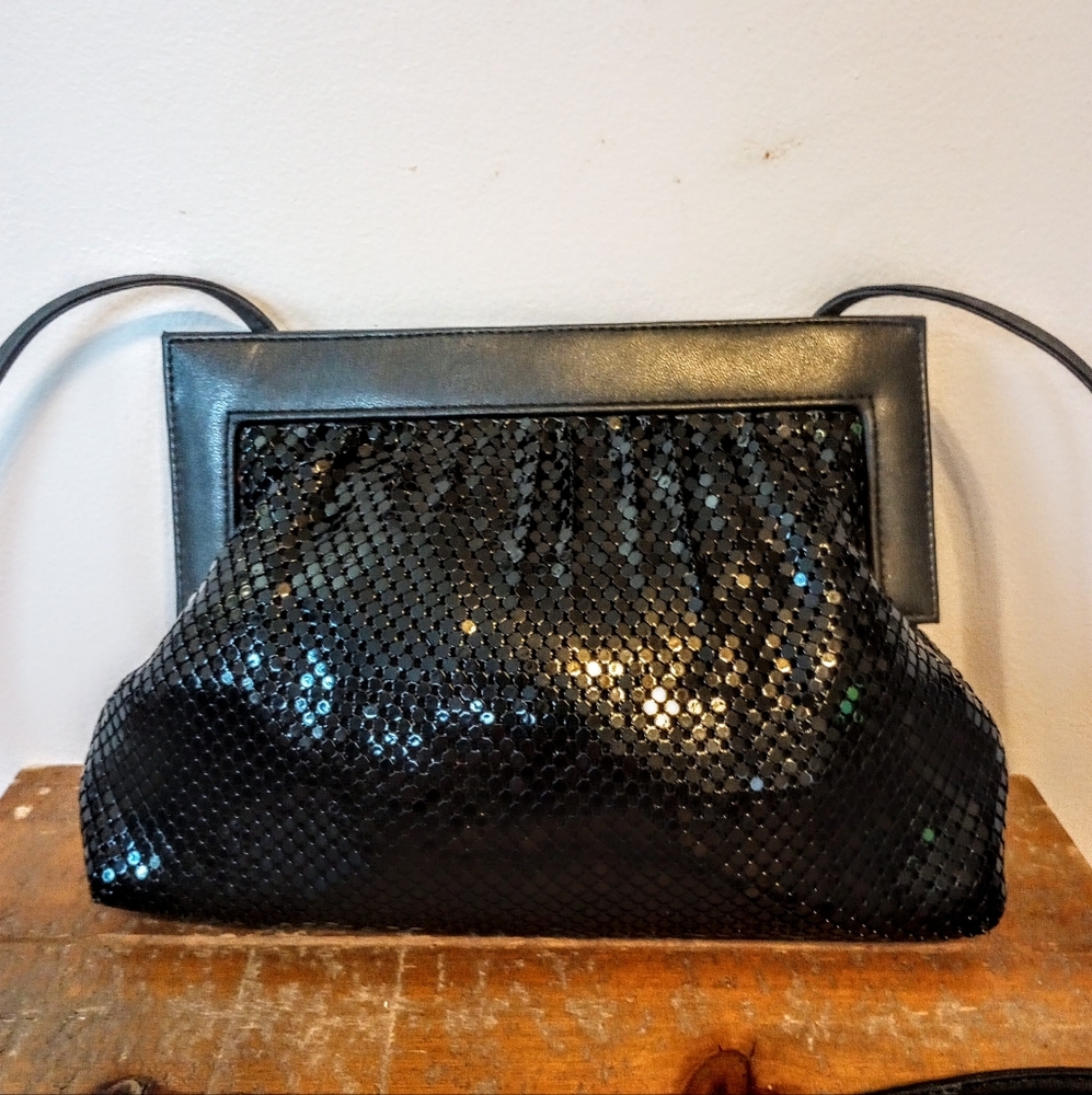 Whiting and Davis Metal Mesh Frame Purse - Picture 1 of 5